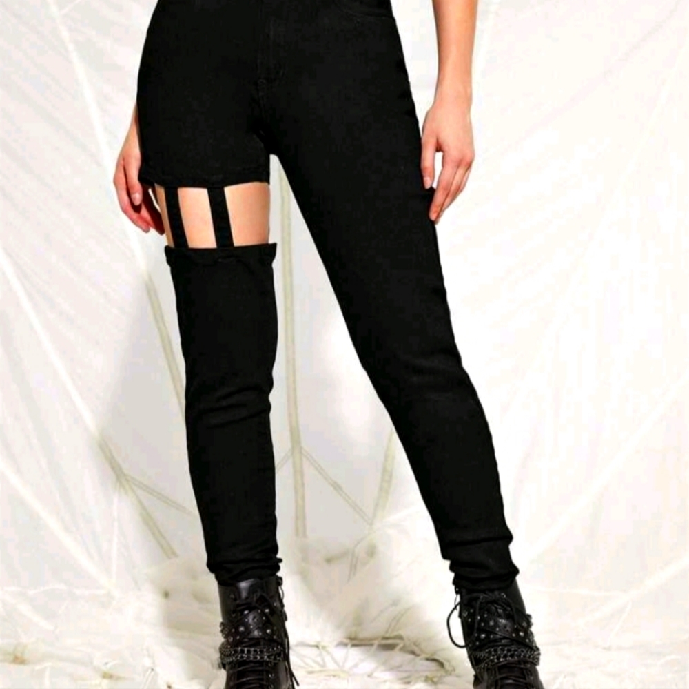 Shien Jeans Black Medium